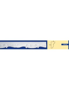 BILDERRAHMEN VON DER WAND FÜR INNEN GIPS-KERAMIK LACKIERBAR ART. 226 STANGE VON 1,5 M 2