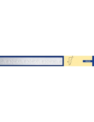 BILDERRAHMEN VON DER WAND FÜR INNEN GIPS-KERAMIK LACKIERBAR ART.229 STANGE VON 1,5 M