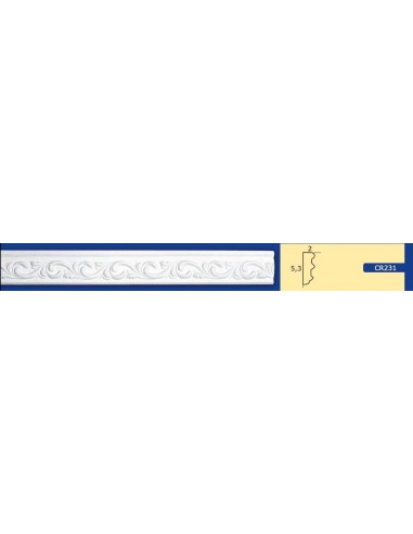 MARCO DE LA PARED DE YESO INTERIORES DE CERÁMICA PARA PINTAR EL ART. 231 DE LA VARILLA DE 1,5 MT