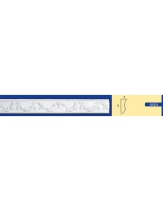 BILDERRAHMEN VON DER WAND FÜR INNEN GIPS-KERAMIK LACKIERBAR ART. 233 STANGE VON 1,5 M 2