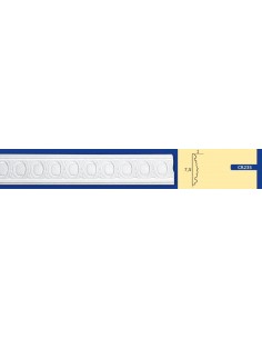 BILDERRAHMEN VON DER WAND FÜR INNEN GIPS-KERAMIK LACKIERBAR ART. 235 STANGE VON 1,5 M 2
