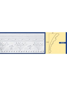 BILDERRAHMEN VON DER WAND FÜR INNEN GIPS-KERAMIK LACKIERBAR ART. 244 STANGE VON 1,5 M