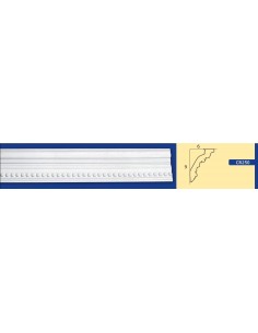 BILDERRAHMEN VON DER WAND FÜR INNEN GIPS-KERAMIK LACKIERBAR ART.250 STANGE VON 1,5 M 2