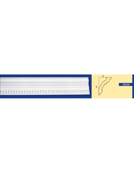 FRAME WALL FOR INTERIOR PLASTER CERAMIC PAINTABLE ART.250 ROD 1.5 MT