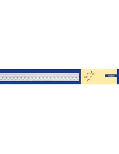 BILDERRAHMEN VON DER WAND FÜR INNEN GIPS-KERAMIK LACKIERBAR ART. 619 STANGE VON 1,5 M 2