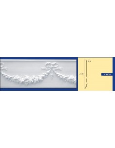 FRAME WALL FOR INTERIOR PLASTER CERAMIC PAINTABLE ART. 638 ROD 1.5 MT 2