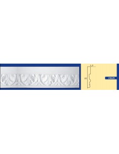 BILDERRAHMEN VON DER WAND FÜR INNEN GIPS-KERAMIK LACKIERBAR ART. 629 STANGE VON 1,5 M