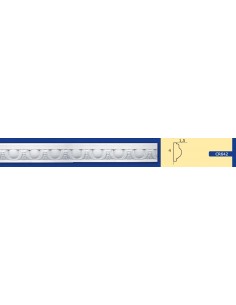BILDERRAHMEN VON DER WAND FÜR INNEN GIPS-KERAMIK LACKIERBAR ART. 642 STANGE VON 1,5 M