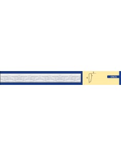 BILDERRAHMEN VON DER WAND FÜR INNEN GIPS-KERAMIK LACKIERBAR ART.631 STANGE VON 1,5 M