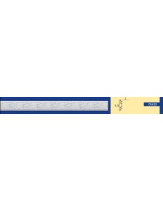 BILDERRAHMEN VON DER WAND FÜR INNEN GIPS-KERAMIK LACKIERBAR ART.632 STANGE VON 1,5 M 2