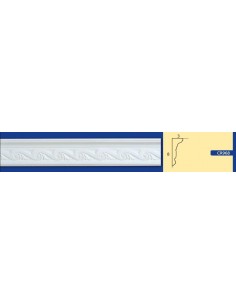 BILDERRAHMEN VON DER WAND FÜR INNEN GIPS-KERAMIK LACKIERBAR ART. 968 STANGE VON 1,5 M 2
