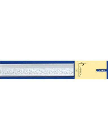 BILDERRAHMEN VON DER WAND FÜR INNEN GIPS-KERAMIK LACKIERBAR ART. 968 STANGE VON 1,5 M