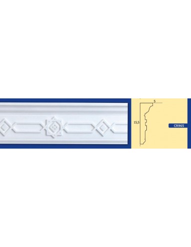 BILDERRAHMEN VON DER WAND FÜR INNEN GIPS-KERAMIK LACKIERBAR ART.965 STANGE VON 1,5 M