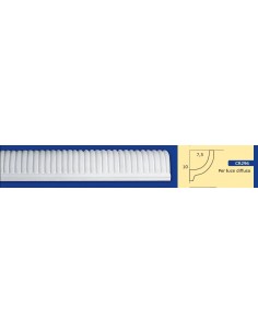 FRAME WALL FOR INTERIOR PLASTER CERAMIC PAINTABLE ART.296 ROD 1.5 MT 2