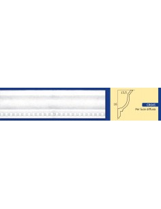 BILDERRAHMEN VON DER WAND FÜR INNEN GIPS-KERAMIK LACKIERBAR ART. 645 STANGE VON 1,5 M 2