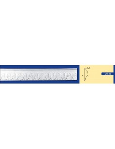 BILDERRAHMEN VON DER WAND FÜR INNEN GIPS-KERAMIK LACKIERBAR ART. 648 STANGE VON 1,5 M 2