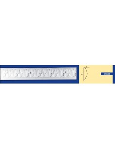 BILDERRAHMEN VON DER WAND FÜR INNEN GIPS-KERAMIK LACKIERBAR ART.650 STANGE VON 1,5 M 2