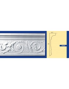 BILDERRAHMEN VON DER WAND FÜR INNEN GIPS-KERAMIK LACKIERBAR ART. 656 STANGE VON 1,5 M 2