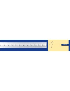 BILDERRAHMEN VON DER WAND FÜR INNEN GIPS-KERAMIK LACKIERBAR ART. 658 STANGE VON 1,5 M 2