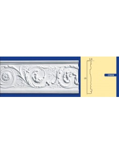 FRAME WALL FOR INTERIOR PLASTER CERAMIC PAINTABLE ART. 666 ROD 1.5 MT 2