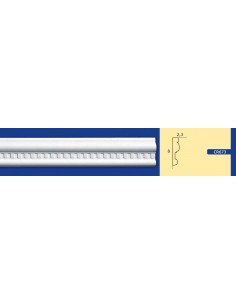 BILDERRAHMEN VON DER WAND FÜR INNEN GIPS-KERAMIK LACKIERBAR ART. 673 STANGE VON 1,5 M 2