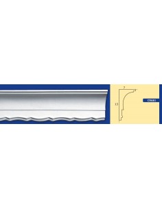 BILDERRAHMEN VON DER WAND FÜR INNEN GIPS-KERAMIK LACKIERBAR ART.681 STANGE VON 1,5 M 2