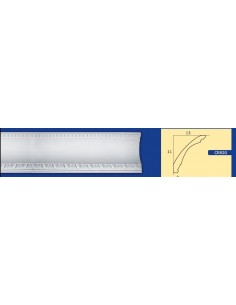 BILDERRAHMEN VON DER WAND FÜR INNEN GIPS-KERAMIK LACKIERBAR ART.920 STANGE VON 1,5 M 2