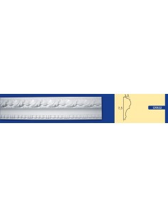 BILDERRAHMEN VON DER WAND FÜR INNEN GIPS-KERAMIK LACKIERBAR ART.922 STANGE VON 1,5 M 2
