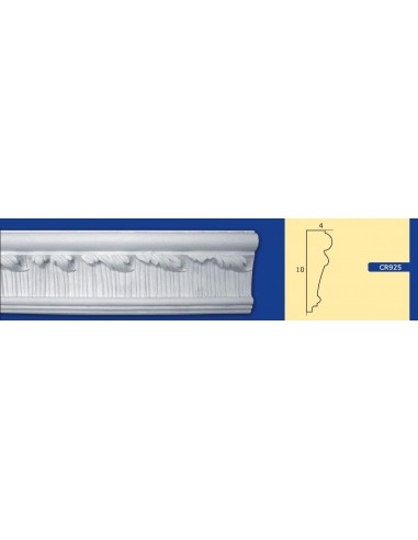 FRAME WALL FOR INTERIOR PLASTER CERAMIC PAINTABLE ART. 925 ROD 1.5 MT