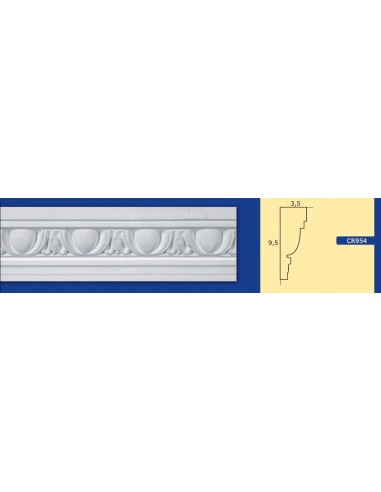 MARCO DE LA PARED DE YESO INTERIORES DE CERÁMICA PARA PINTAR EL ART. 954 DE LA VARILLA DE 1,5 MT