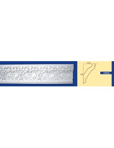 BILDERRAHMEN VON DER WAND FÜR INNEN GIPS-KERAMIK LACKIERBAR ART. 926 STANGE VON 1,5 M 2