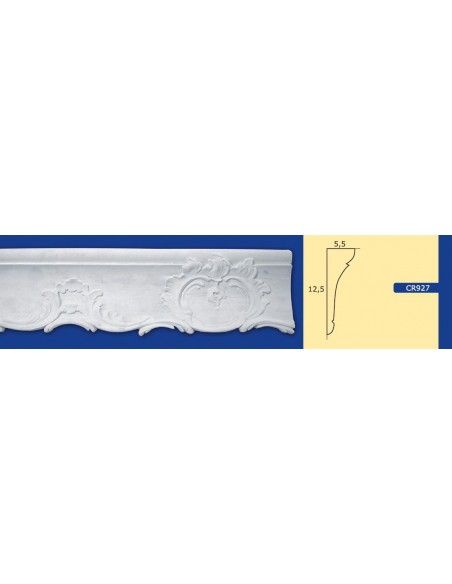 FRAME WALL FOR INTERIOR PLASTER CERAMIC PAINTABLE ART. 927 ROD 1.5 MT