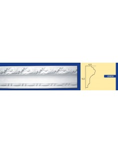 BILDERRAHMEN VON DER WAND FÜR INNEN GIPS-KERAMIK LACKIERBAR ART. 950 STANGE VON 1,5 M 2