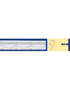 BILDERRAHMEN VON DER WAND FÜR INNEN GIPS-KERAMIK LACKIERBAR ART. 955 STANGE VON 1,5 M 2
