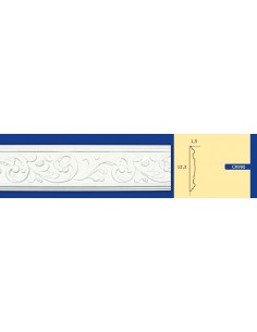 BILDERRAHMEN VON DER WAND FÜR INNEN GIPS-KERAMIK LACKIERBAR ART. 990 STANGE VON 1,5 M 2