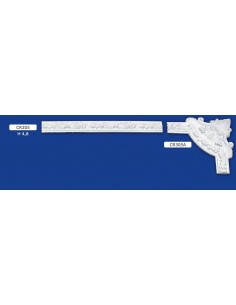 BILDERRAHMEN VON DER WAND FÜR INNEN GIPS-KERAMIK LACKIERBAR ART. 305 STANGE VON 1,5 M
