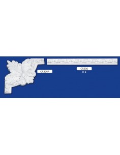 BILDERRAHMEN VON DER WAND FÜR INNEN GIPS-KERAMIK LACKIERBAR ART. 306 STANGE VON 1,5 M