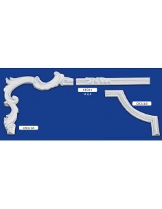 CORNICE DA PARETE PER INTERNI  IN GESSO CERAMICO VERNICIABILE ART. 311