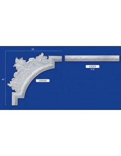 ECKEN IN GIPS KERAMIK LACKIERBAR ART. 959/A