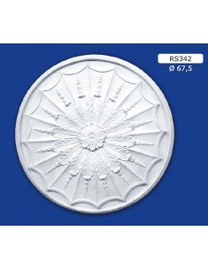 ROSETTES FOR INTERIOR PLASTER CERAMIC PAINTABLE ART. 342