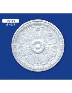 ROSETTES FOR INTERIOR PLASTER CERAMIC PAINTABLE ART. 343