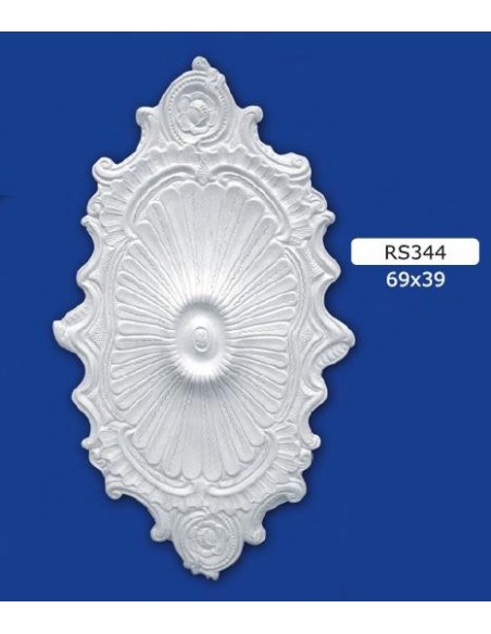 ROSONI PER INTERNI  IN GESSO CERAMICO VERNICIABILE ART. 344