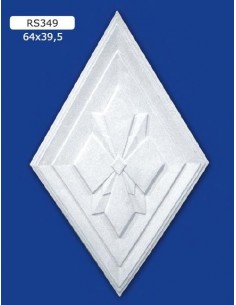 ROSETTES FOR INTERIOR PLASTER CERAMIC PAINTABLE ART. 349