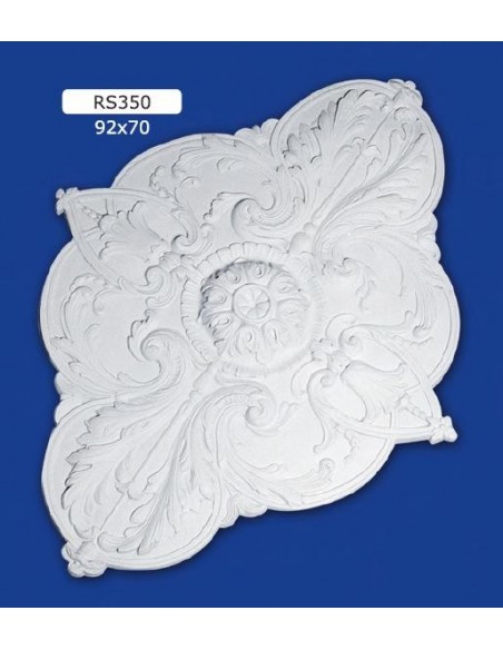 ROSETTES FOR INTERIOR PLASTER CERAMIC PAINTABLE ART. 350