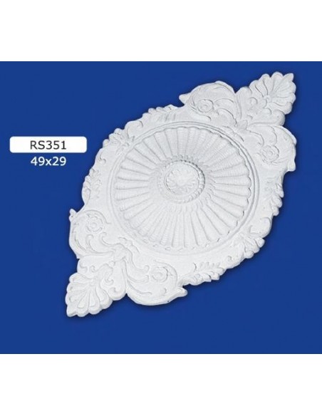 ROSONI PER INTERNI  IN GESSO CERAMICO VERNICIABILE ART. 351