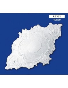 ROSONI PER INTERNI  IN GESSO CERAMICO VERNICIABILE ART. 352