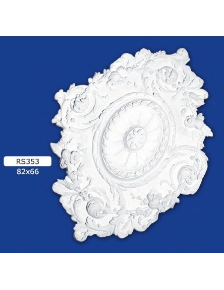 ROSETTES FOR INTERIOR PLASTER CERAMIC PAINTABLE ART. 353