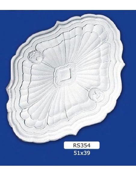 ROSETTES FOR INTERIOR PLASTER CERAMIC PAINTABLE ART. 354