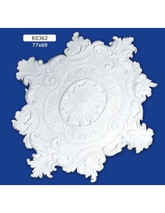ROSONI PER INTERNI  IN GESSO CERAMICO VERNICIABILE ART. 362