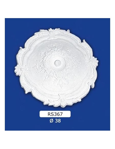 ROSONI PER INTERNI  IN GESSO CERAMICO VERNICIABILE ART. 367 ROSONI PER INTERNI  IN GESSO CERAMICO VERNICIABILE ART. 367